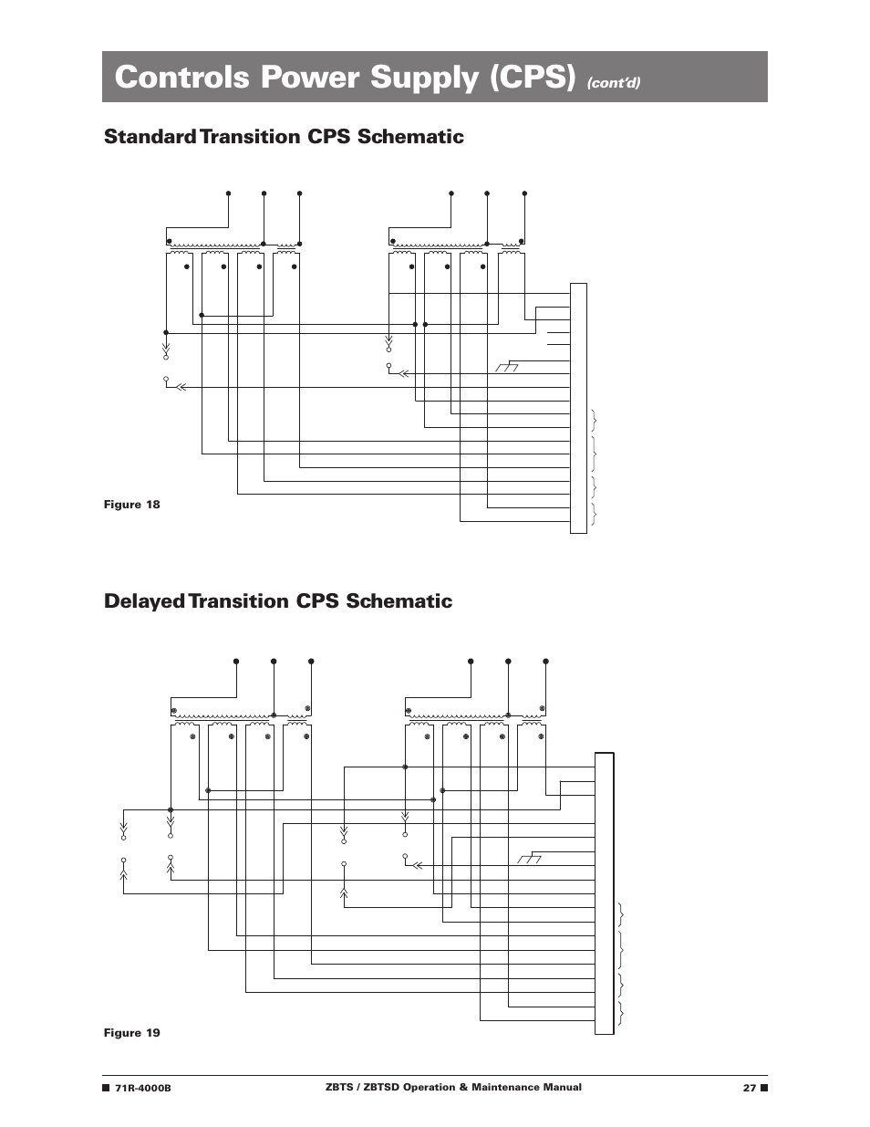 Controls power supply (cps), Cont’d), Figure 18 figure 19 | GE Industrial Solutions ZBTSD Series User Manual | Page 29 / 36