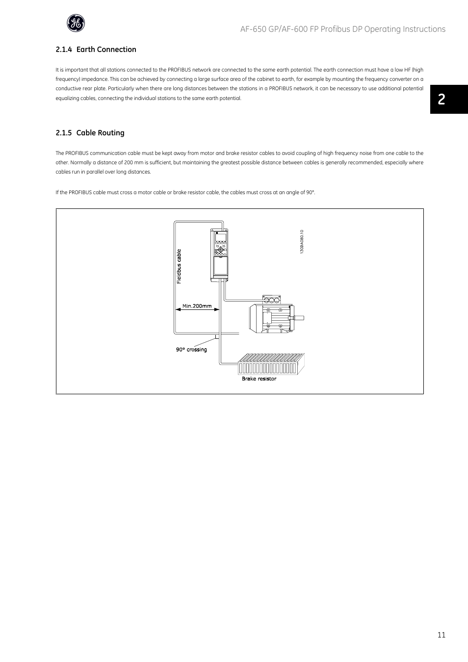 GE Industrial Solutions AF-600 FP Profibus DP User Manual | Page 12 / 91