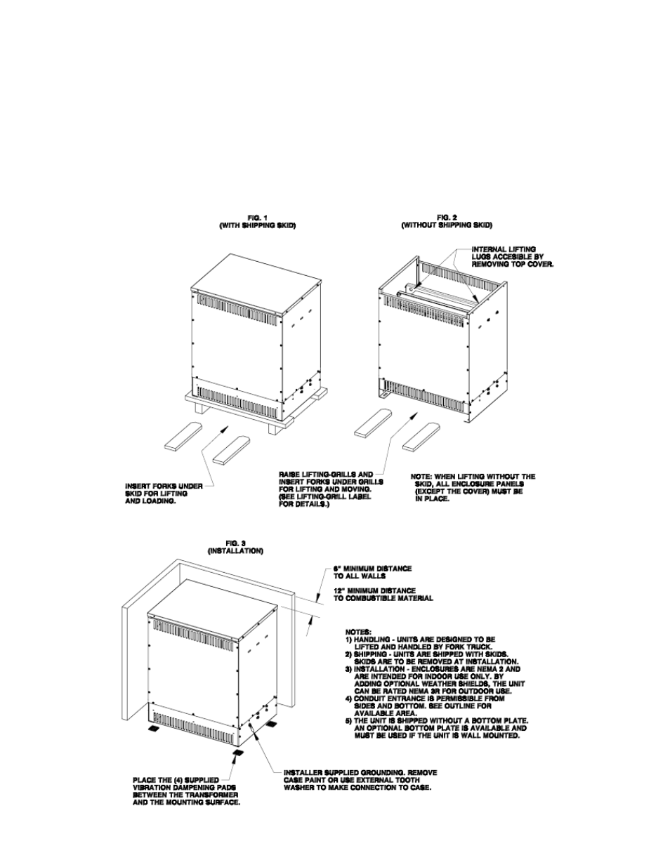 Typical enclosure information | GE Industrial Solutions Dry-Type General Purpose Power Transformers User Manual | Page 8 / 8