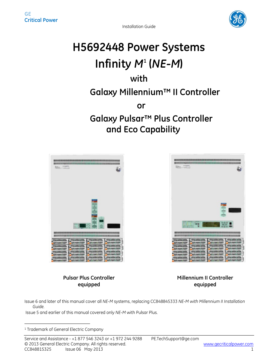 GE Industrial Solutions H5692448 Power Systems Infinity M1 (NE-M) User Manual | 76 pages