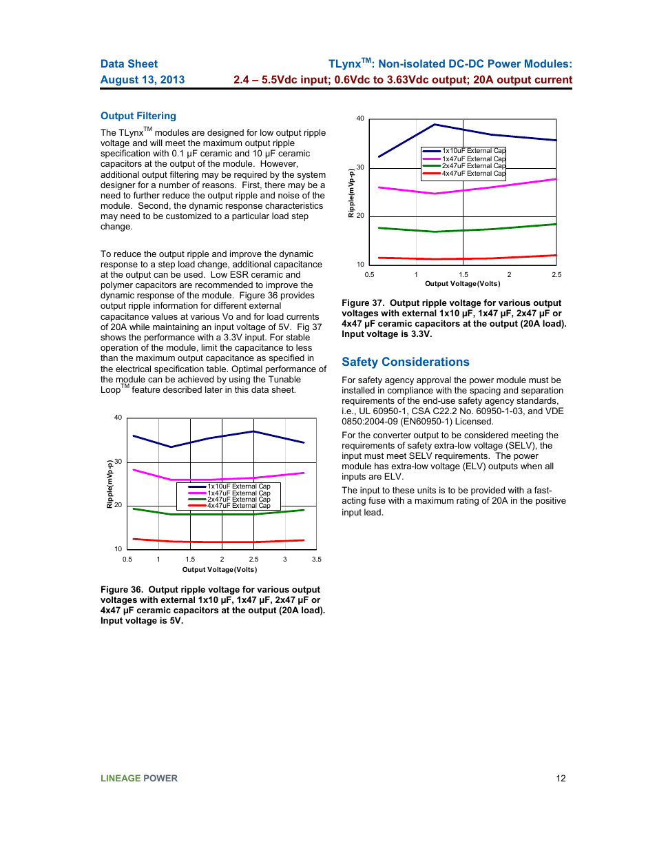 Safety considerations, Tlynx | GE Industrial Solutions TLynx User Manual | Page 12 / 23