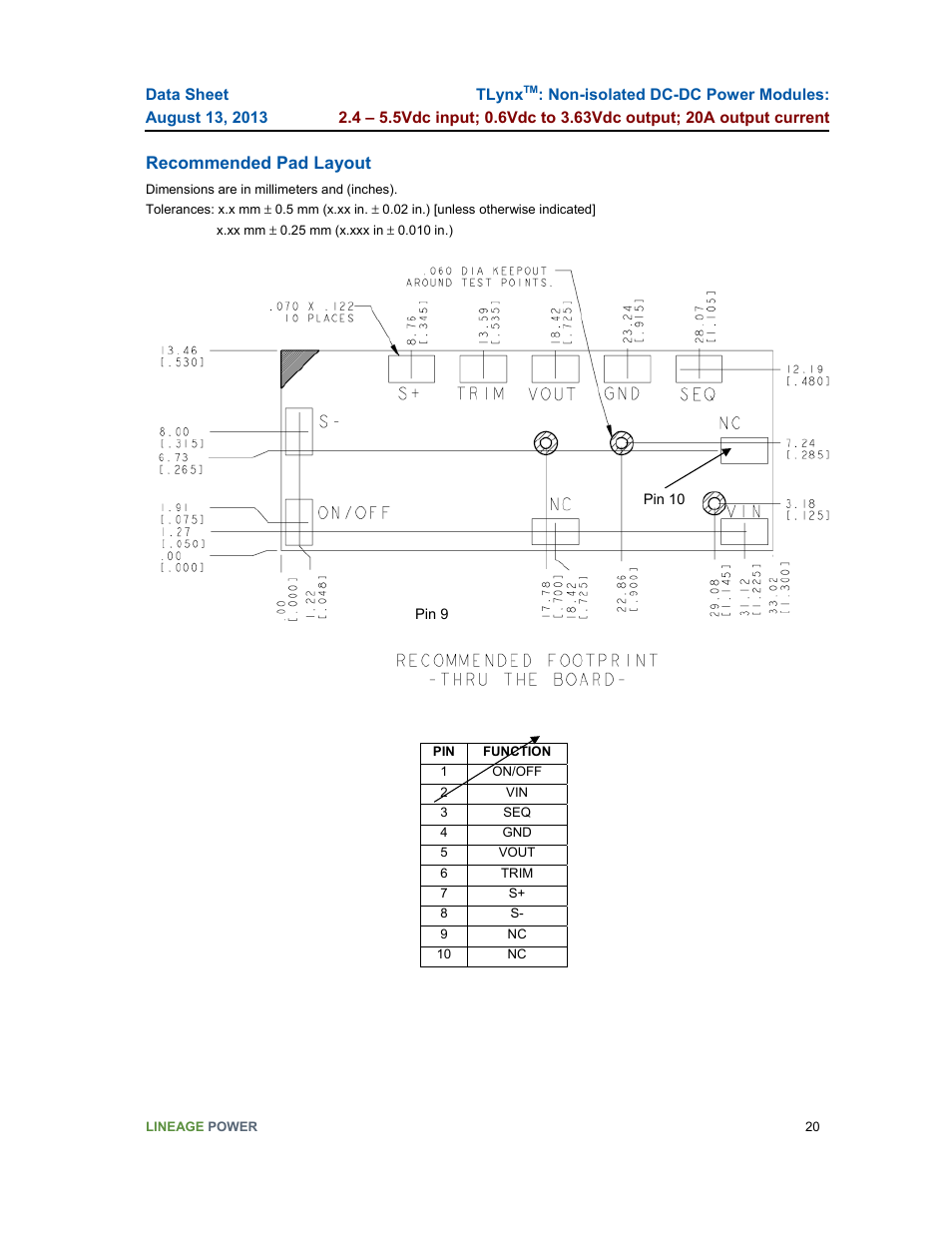 GE Industrial Solutions TLynx User Manual | Page 20 / 23