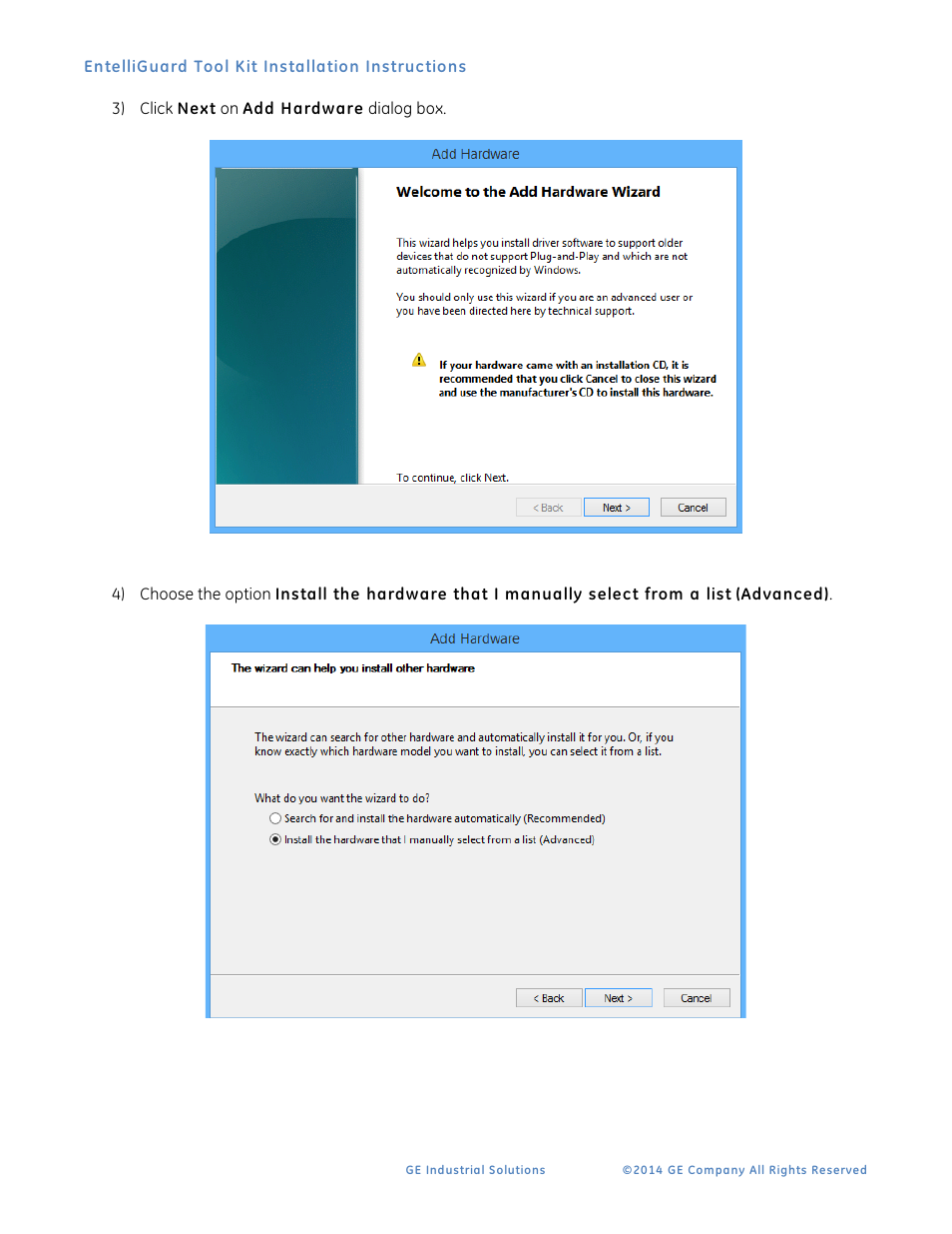 GE Industrial Solutions EntelliGuard Manager Tool Kit User Manual | Page 8 / 10