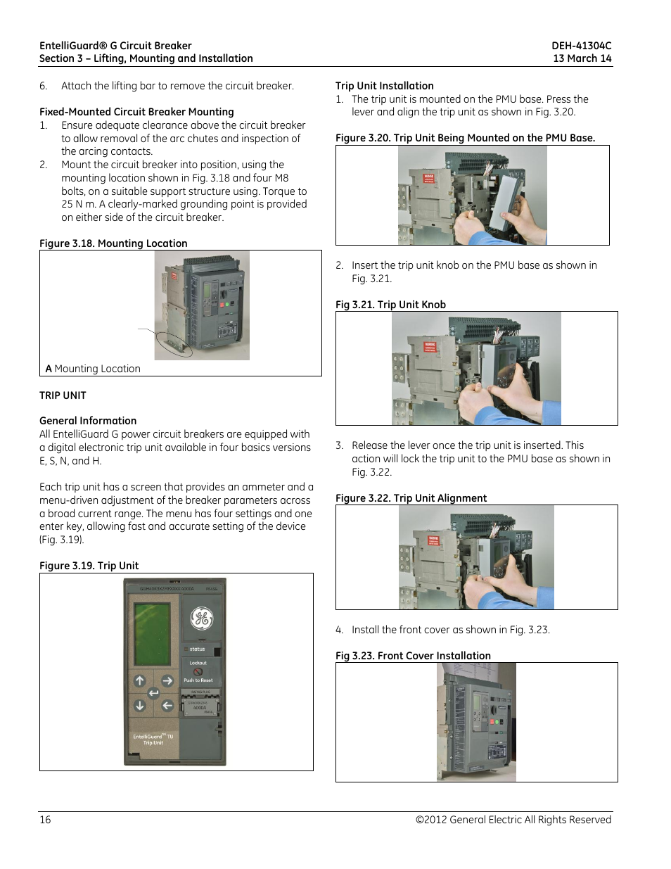 GE Industrial Solutions EntelliGuard G User Manual | Page 16 / 43