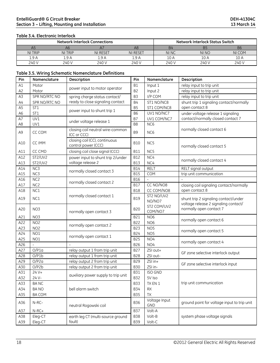 GE Industrial Solutions EntelliGuard G User Manual | Page 18 / 43