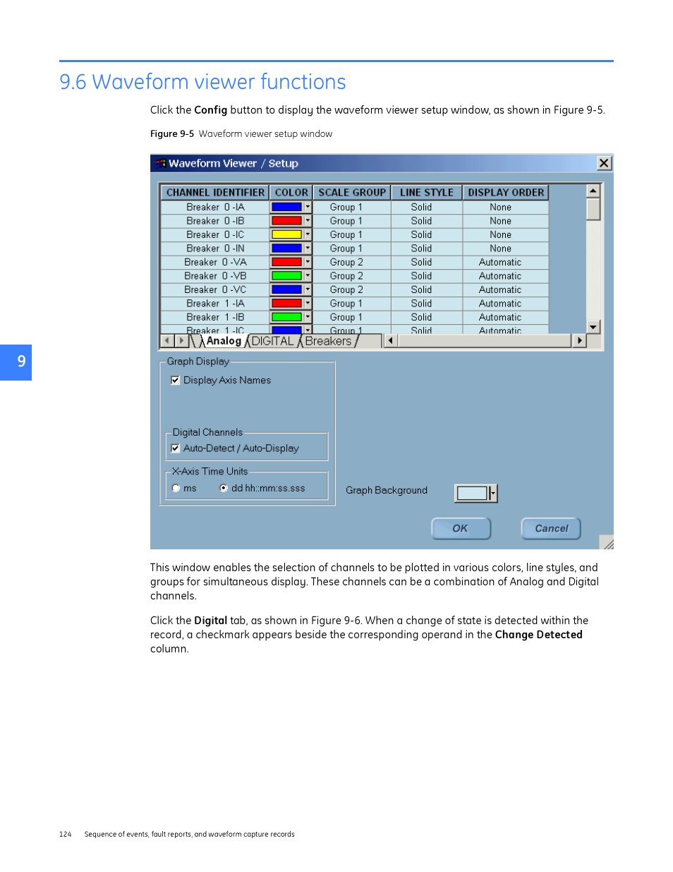 6 waveform viewer functions | GE Industrial Solutions Entellisys System User Manual User Manual | Page 124 / 238