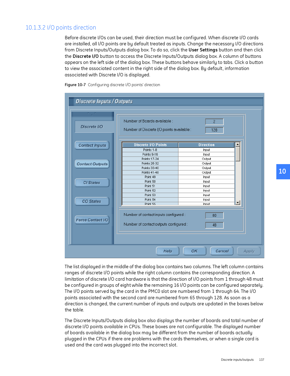 2 i/o points direction | GE Industrial Solutions Entellisys System User Manual User Manual | Page 137 / 238