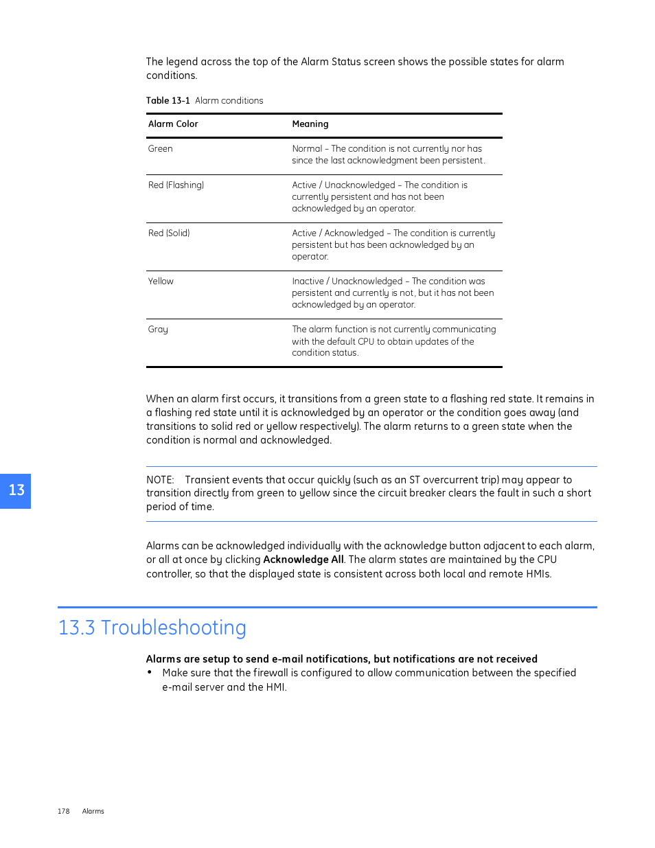 3 troubleshooting | GE Industrial Solutions Entellisys System User Manual User Manual | Page 178 / 238