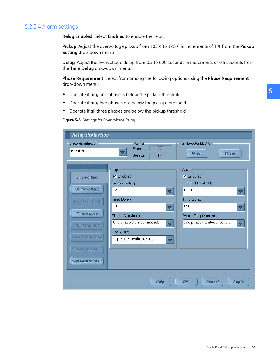 4 alarm settings | GE Industrial Solutions Entellisys System User Manual User Manual | Page 63 / 238