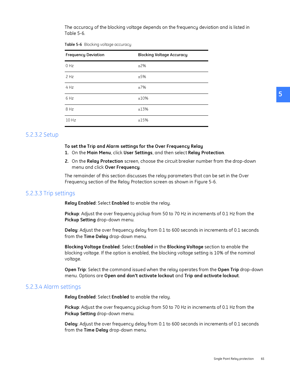 2 setup, 3 trip settings, 4 alarm settings | GE Industrial Solutions Entellisys System User Manual User Manual | Page 65 / 238