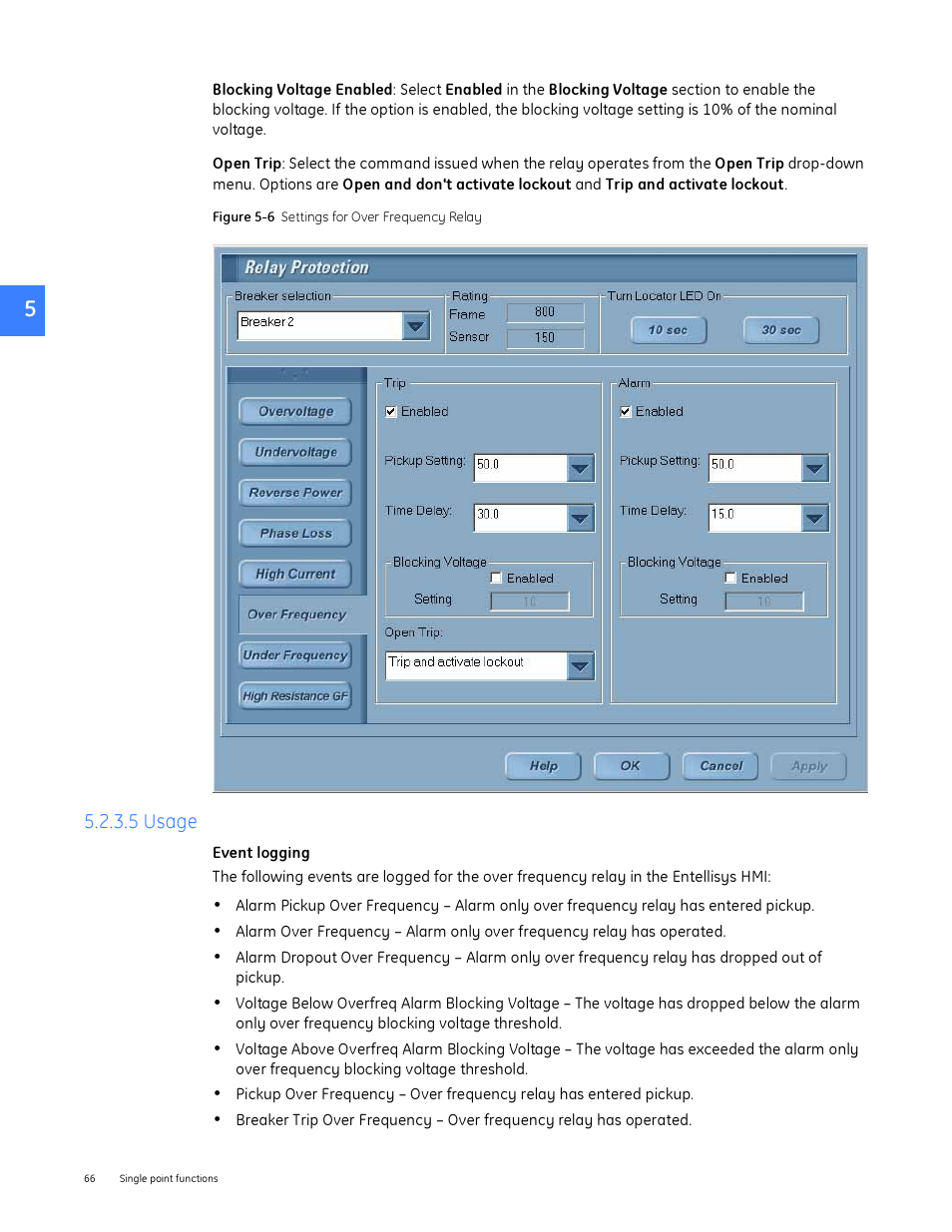 5 usage | GE Industrial Solutions Entellisys System User Manual User Manual | Page 66 / 238