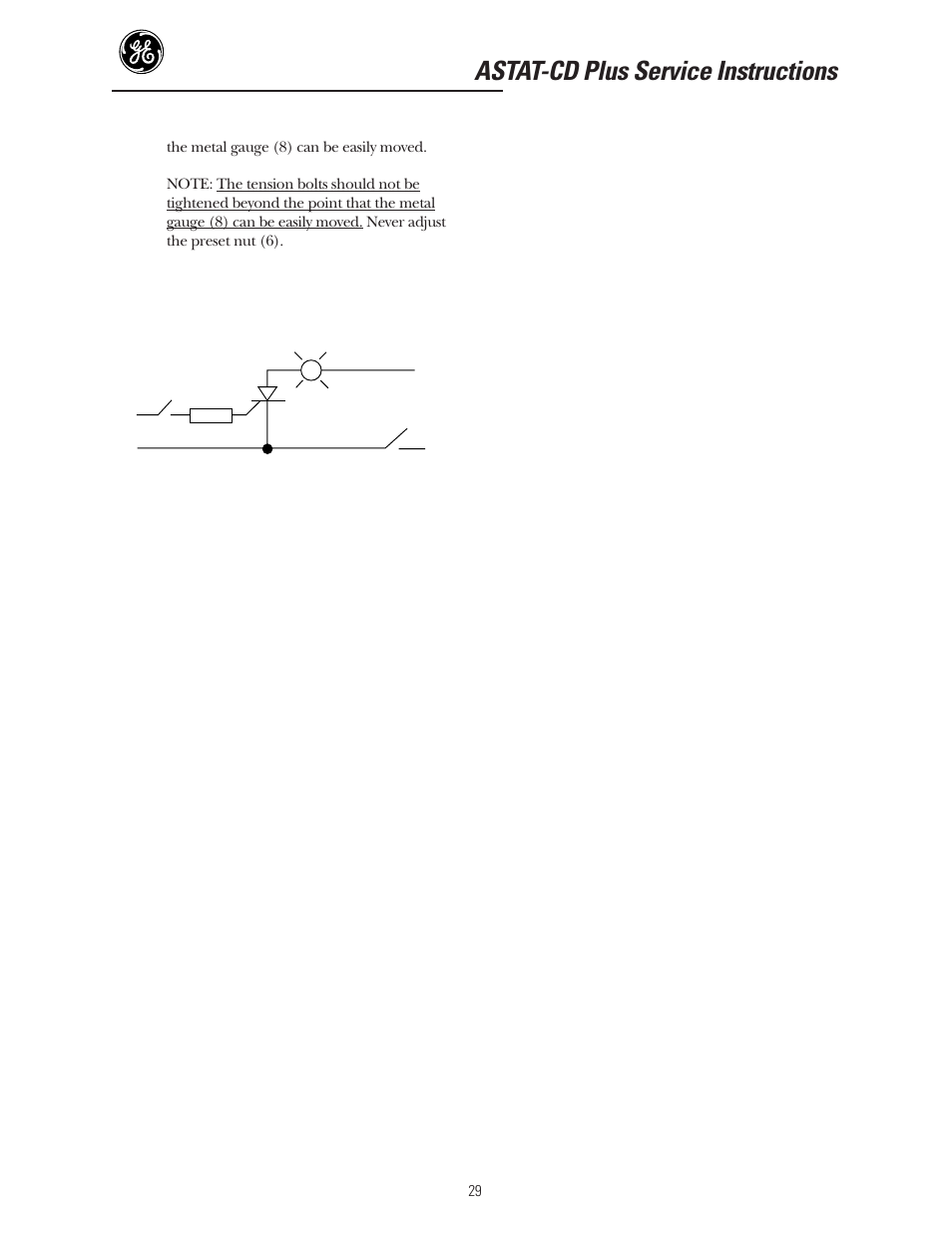 Astat-cd plus service instructions | GE Industrial Solutions ASTAT-CD Plus Solid-State Starters User Manual | Page 29 / 32