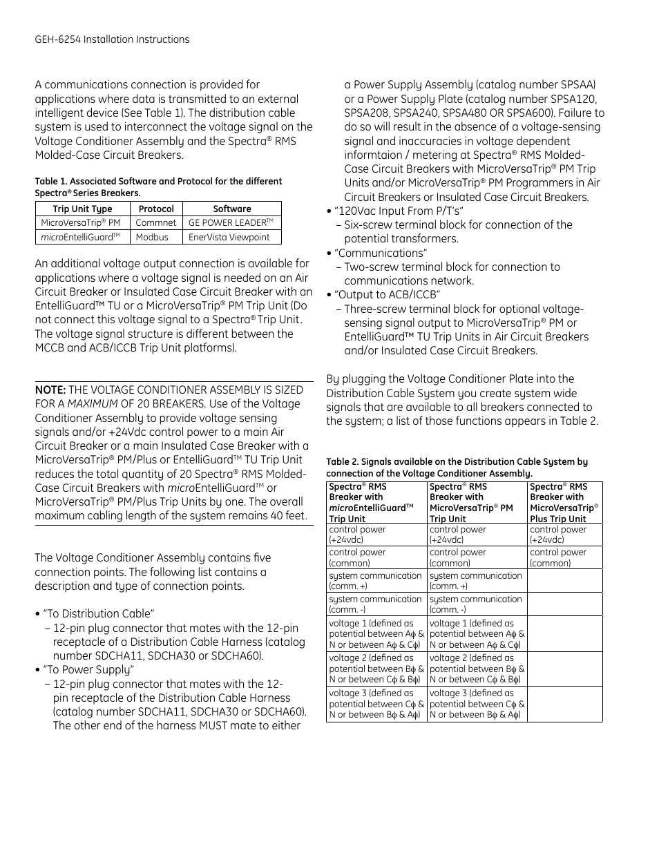 GE Industrial Solutions Voltage Conditioner SVCAA User Manual | Page 4 / 8