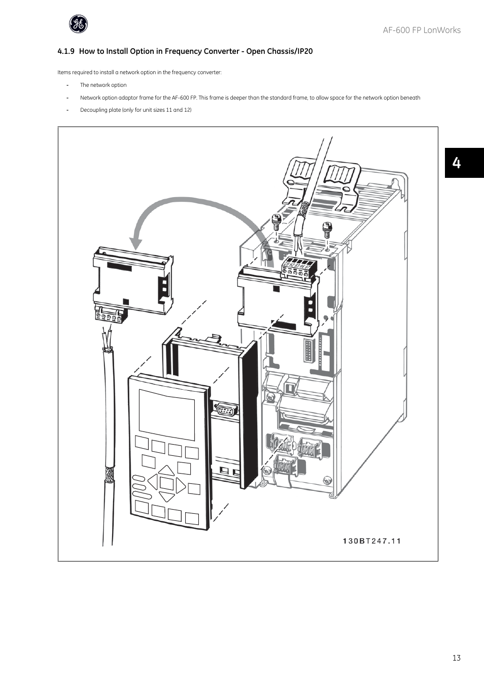 GE Industrial Solutions AF-600 FP Lonworks User Manual | Page 14 / 63
