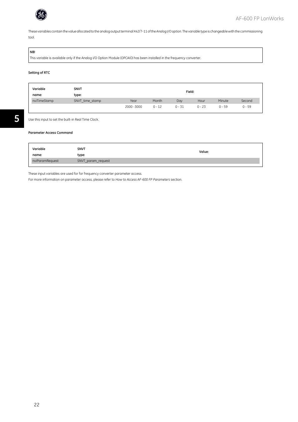 Af-600 fp lonworks | GE Industrial Solutions AF-600 FP Lonworks User Manual | Page 23 / 63