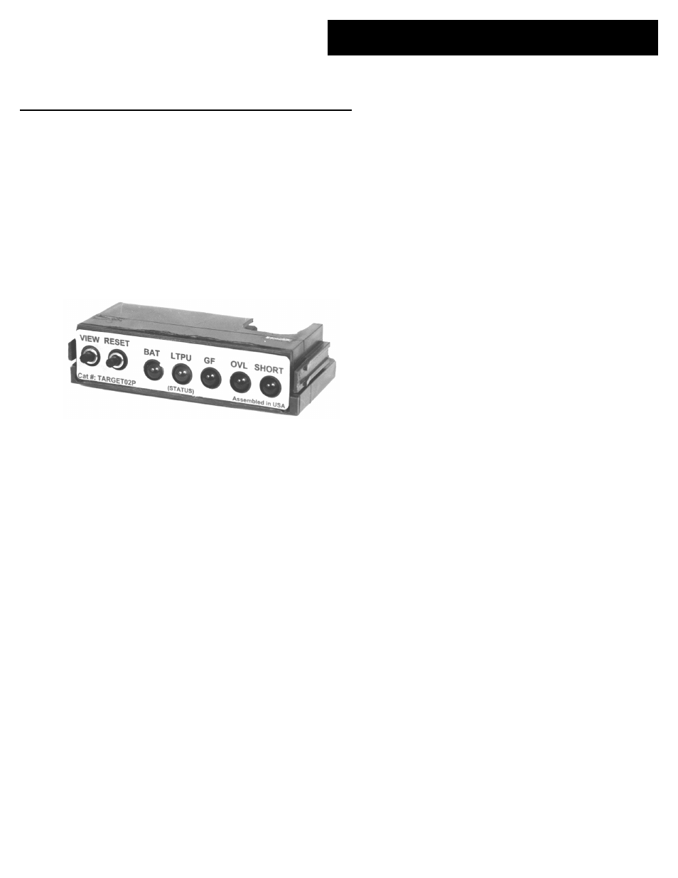GE Industrial Solutions ProTrip Trip Units Target Module User Manual | 2 pages