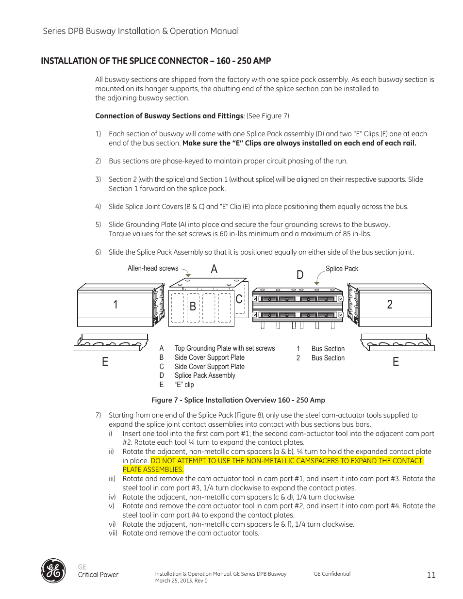 Ae e b 1 2 c d | GE Industrial Solutions GE Zenith Series DPB User Manual | Page 19 / 102