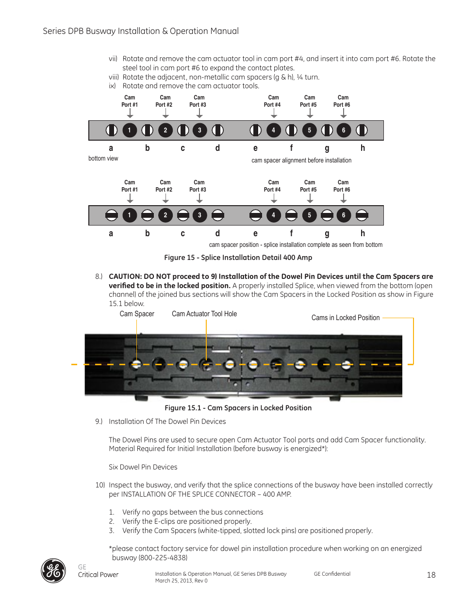 Series dpb busway installation & operation manual | GE Industrial Solutions GE Zenith Series DPB User Manual | Page 26 / 102
