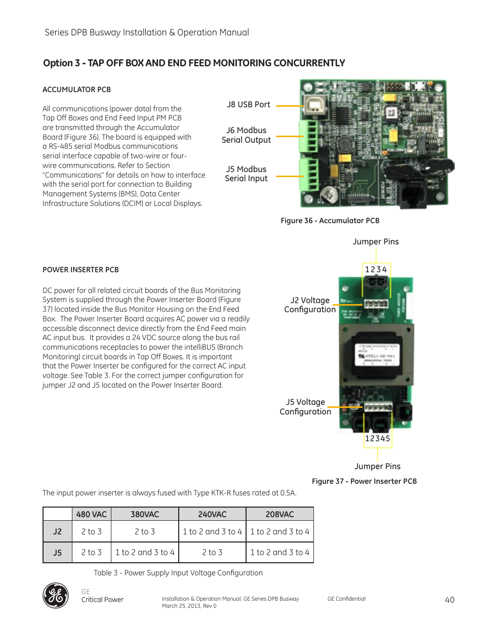 GE Industrial Solutions GE Zenith Series DPB User Manual | Page 48 / 102