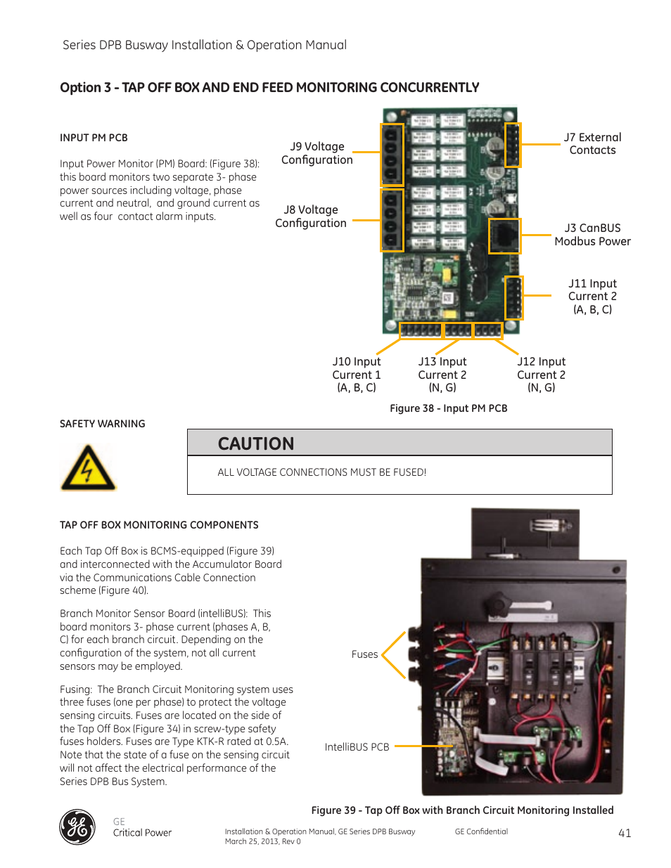 Caution | GE Industrial Solutions GE Zenith Series DPB User Manual | Page 49 / 102