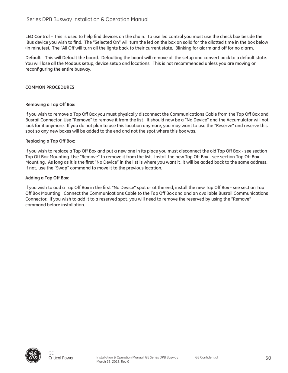GE Industrial Solutions GE Zenith Series DPB User Manual | Page 58 / 102