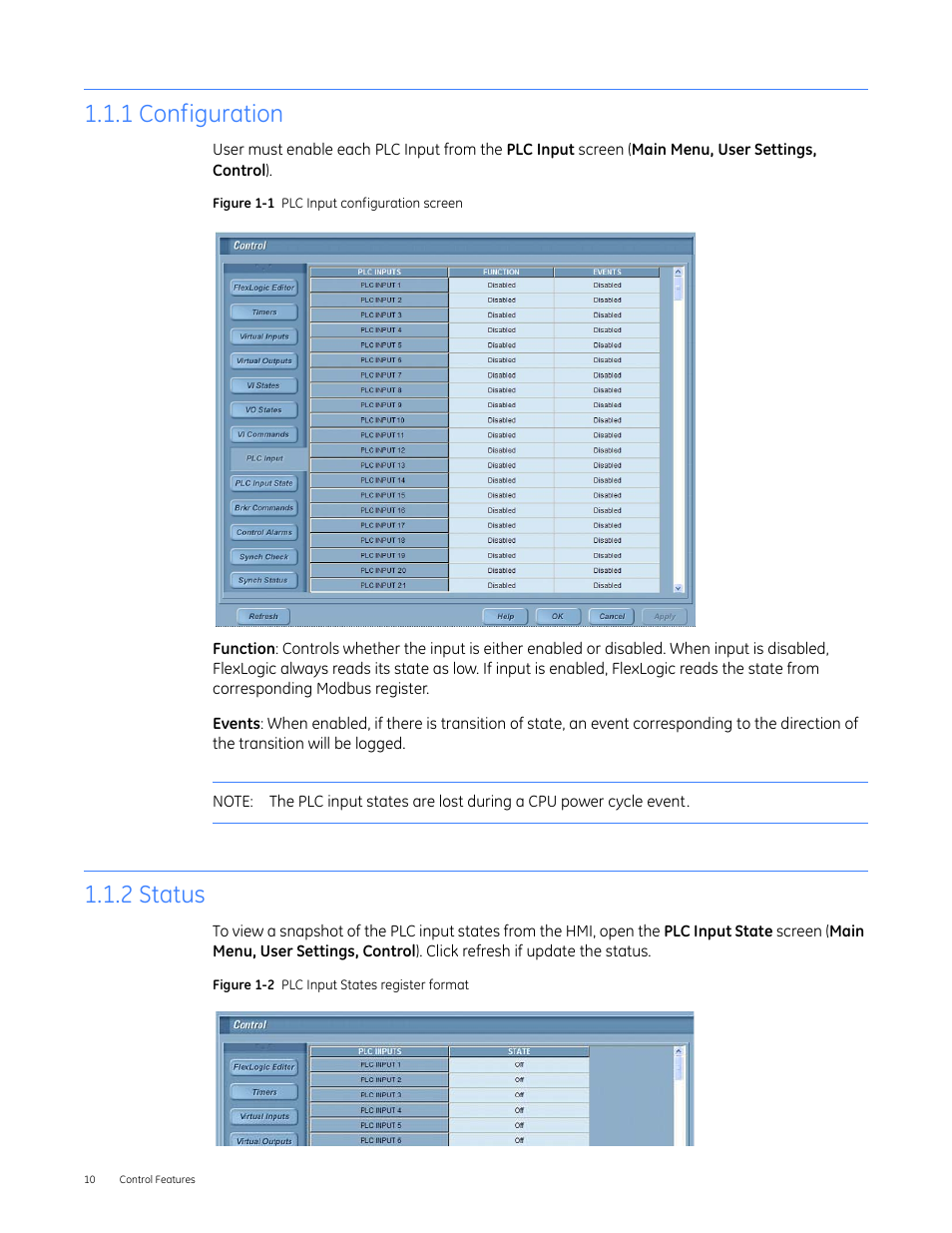 2headtop - 1.1.1 configuration, 2head - 1.1.2 status, 1 configuration | 2 status | GE Industrial Solutions Entellisys 5.0 Integrator's Guide User Manual | Page 10 / 162