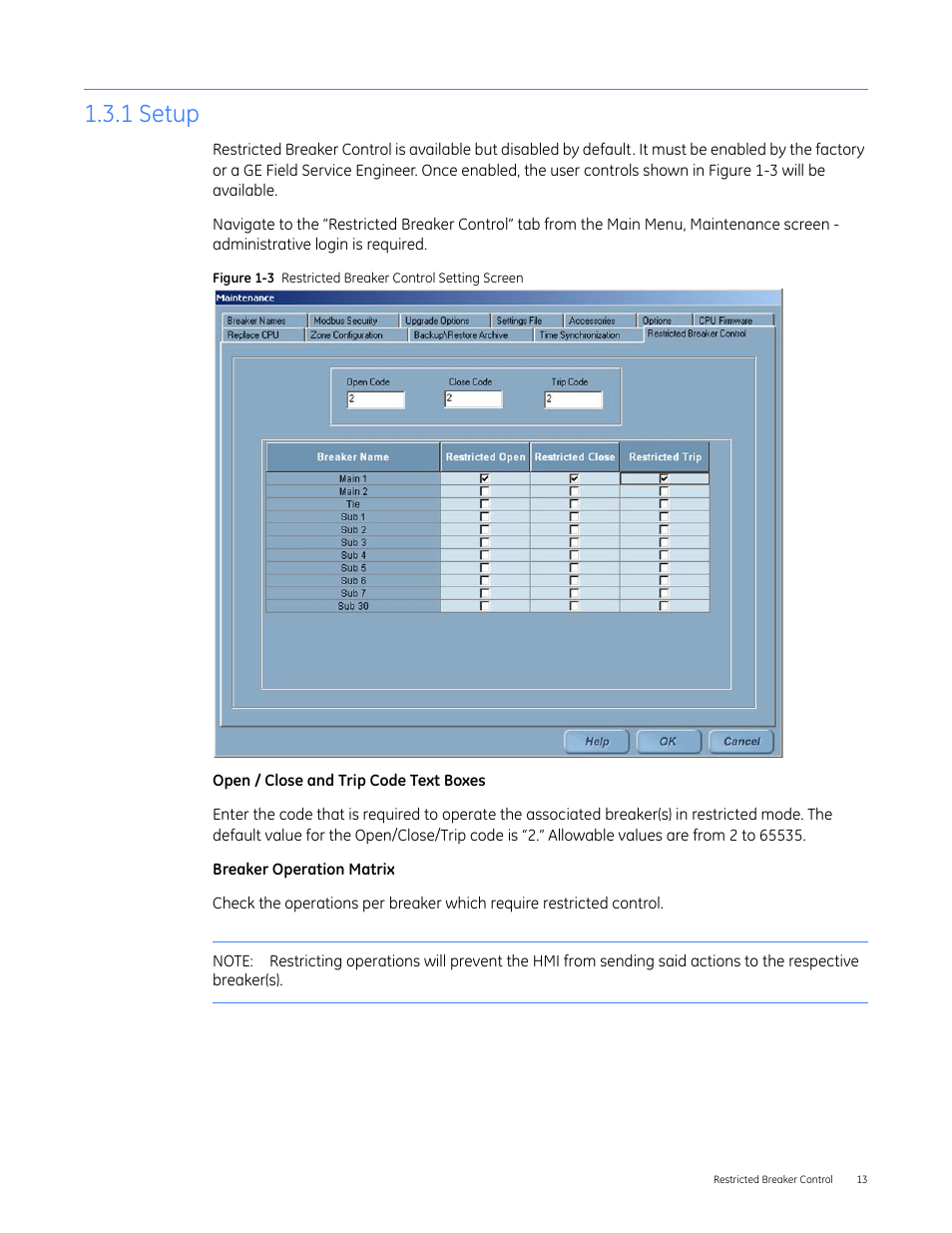 2headtop - 1.3.1 setup, 1 setup | GE Industrial Solutions Entellisys 5.0 Integrator's Guide User Manual | Page 13 / 162