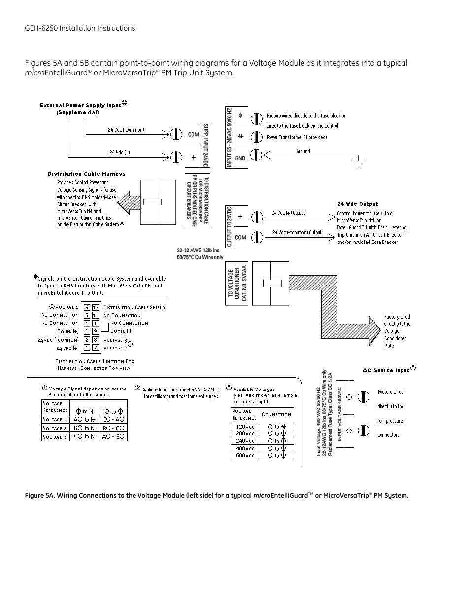 Or microversatrip, Pm trip unit system | GE Industrial Solutions Voltage Modules ADSVMA600D User Manual | Page 6 / 16