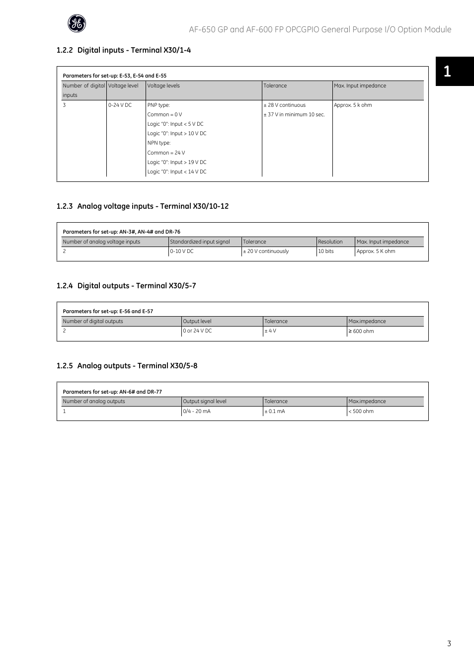 GE Industrial Solutions AF-650 GP OPCGPIO General Purpose I_O Option Module User Manual | Page 4 / 7