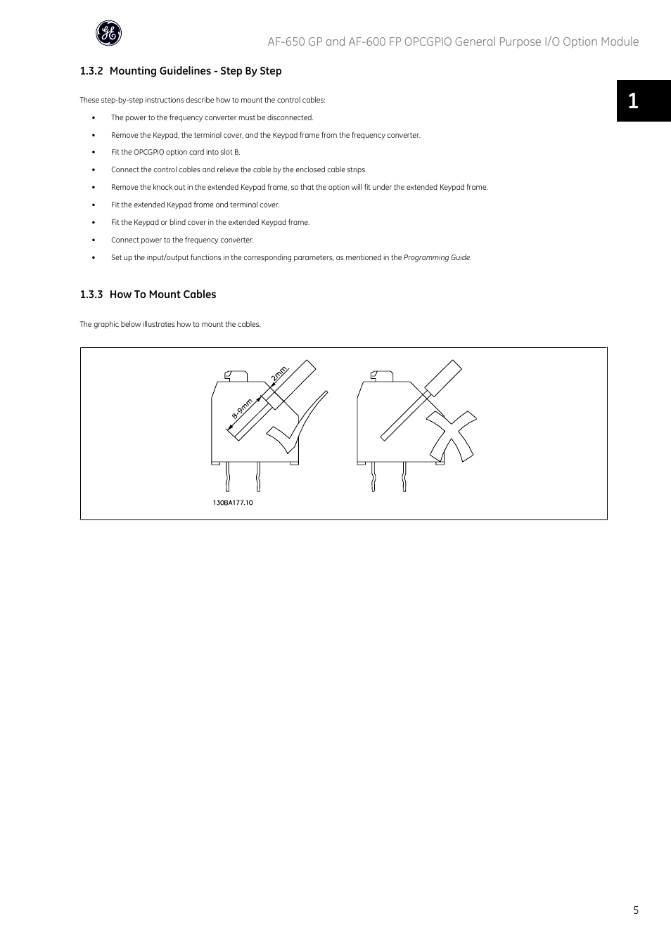GE Industrial Solutions AF-650 GP OPCGPIO General Purpose I_O Option Module User Manual | Page 6 / 7
