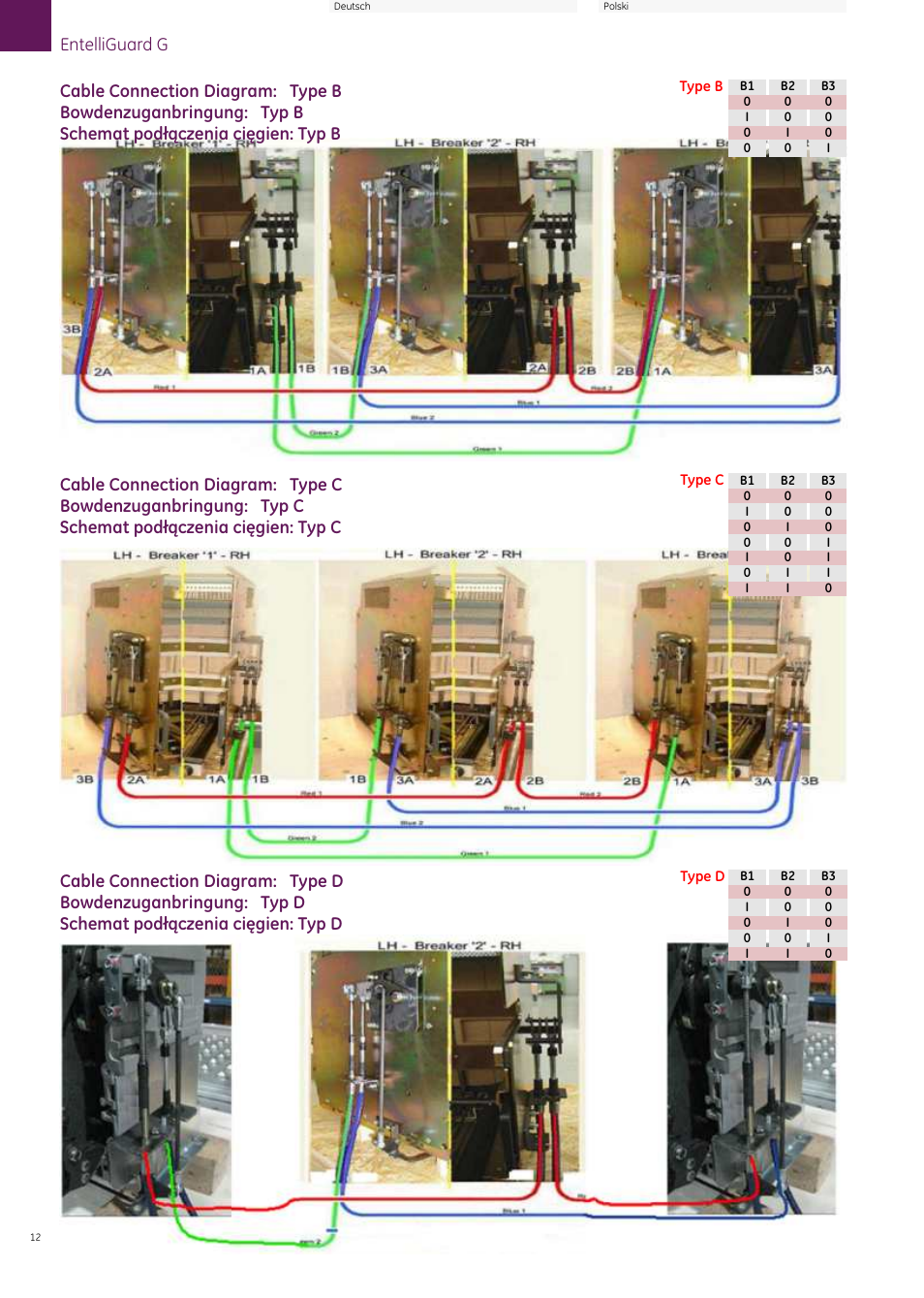Entelliguard g | GE Industrial Solutions EntelliGuard G Cable Interlock (Fixed Breaker) User Manual | Page 12 / 16