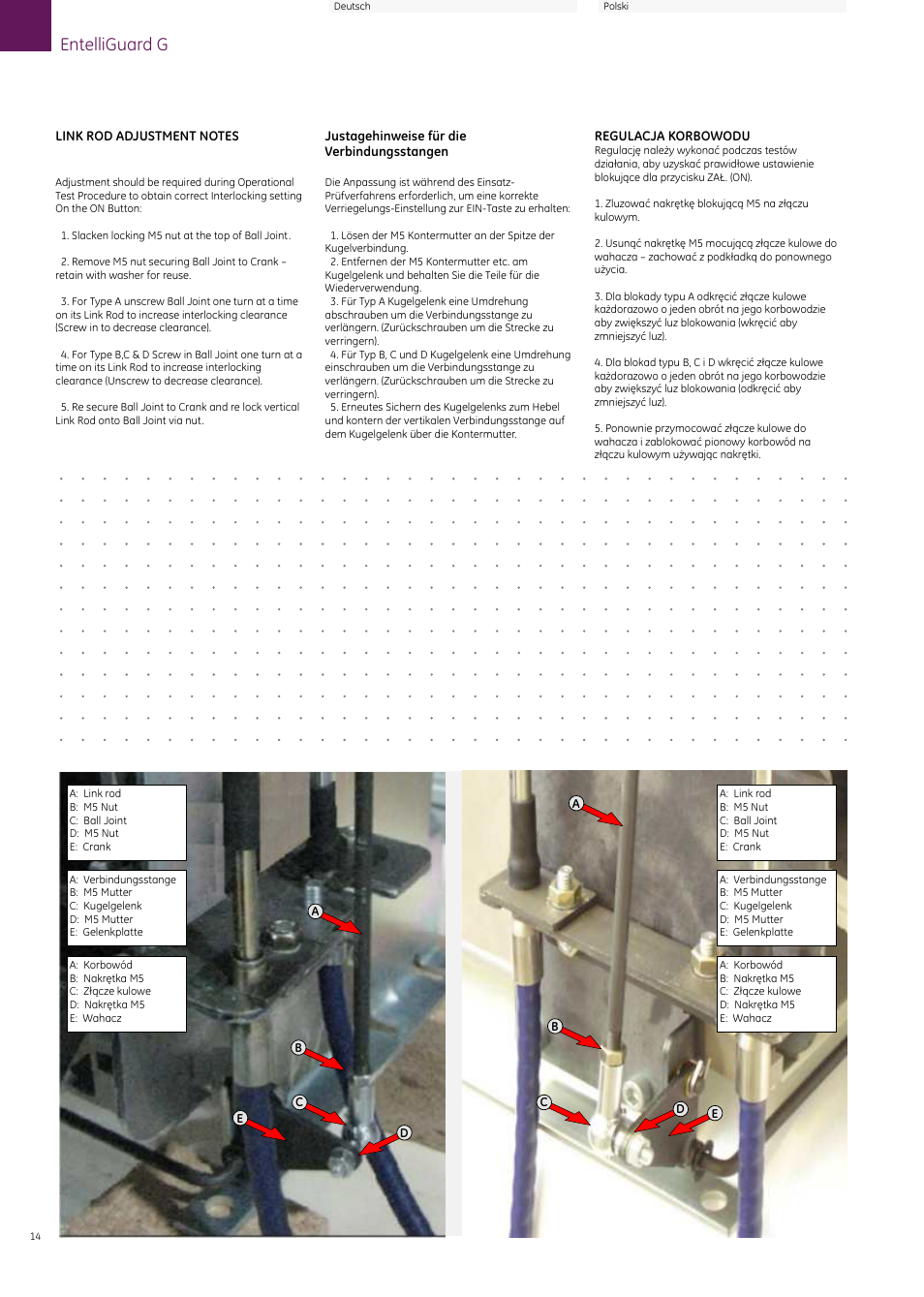 Entelliguard g | GE Industrial Solutions EntelliGuard G Cable Interlock (Fixed Breaker) User Manual | Page 14 / 16