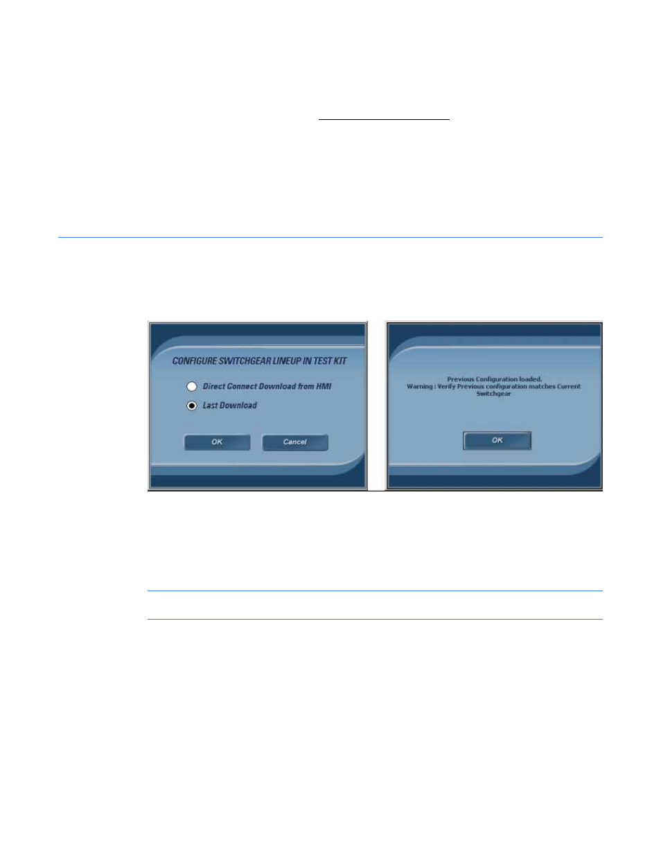 1 system configuration download link communication, 2 last download | GE Industrial Solutions Entellisys System Test Kit User Manual | Page 19 / 64