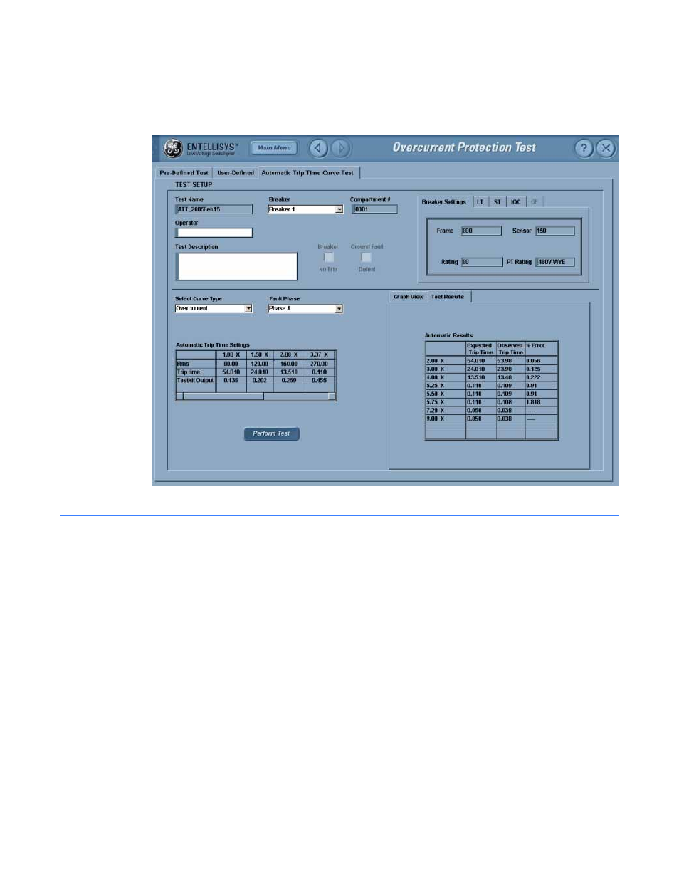 2 relay protection test | GE Industrial Solutions Entellisys System Test Kit User Manual | Page 31 / 64