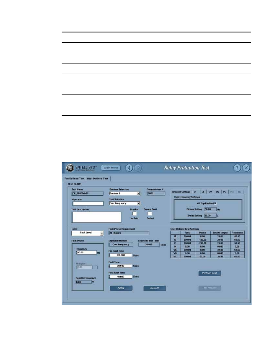 2 user defined test | GE Industrial Solutions Entellisys System Test Kit User Manual | Page 36 / 64