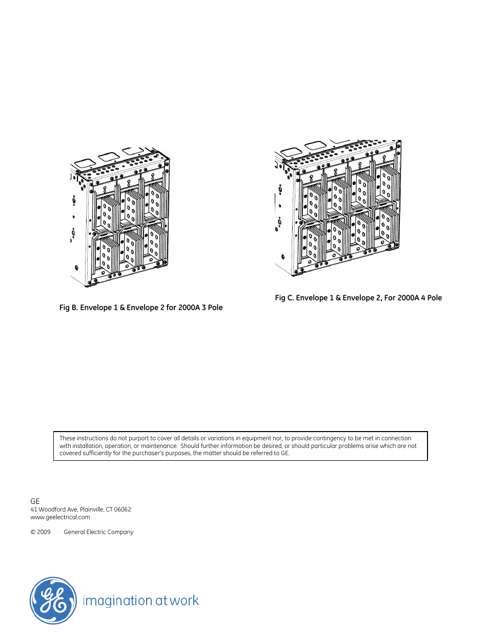GE Industrial Solutions EntelliGuard G Back Connected Terminations for Cassette Envelope 1 & 2 – 2000A User Manual | Page 2 / 2
