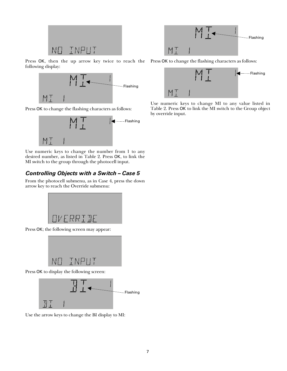 Controlling objects with a switch – case 5 | GE Industrial Solutions A Series Lighting Control Panelboards Remote Switch Expansion Module ASRGLCDSK User Manual | Page 7 / 8