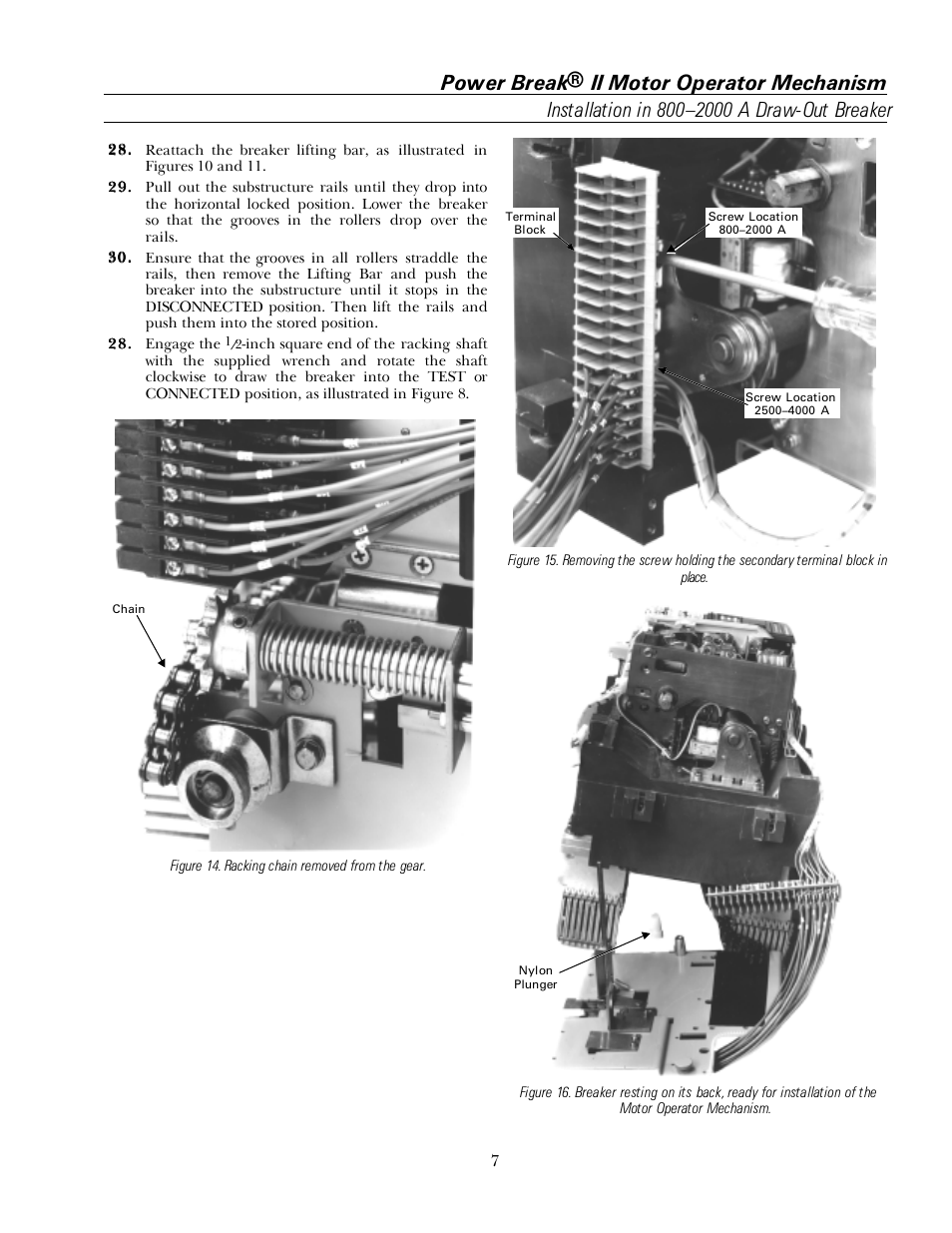 GE Industrial Solutions Power Break II Motor Operator User Manual | Page 7 / 12