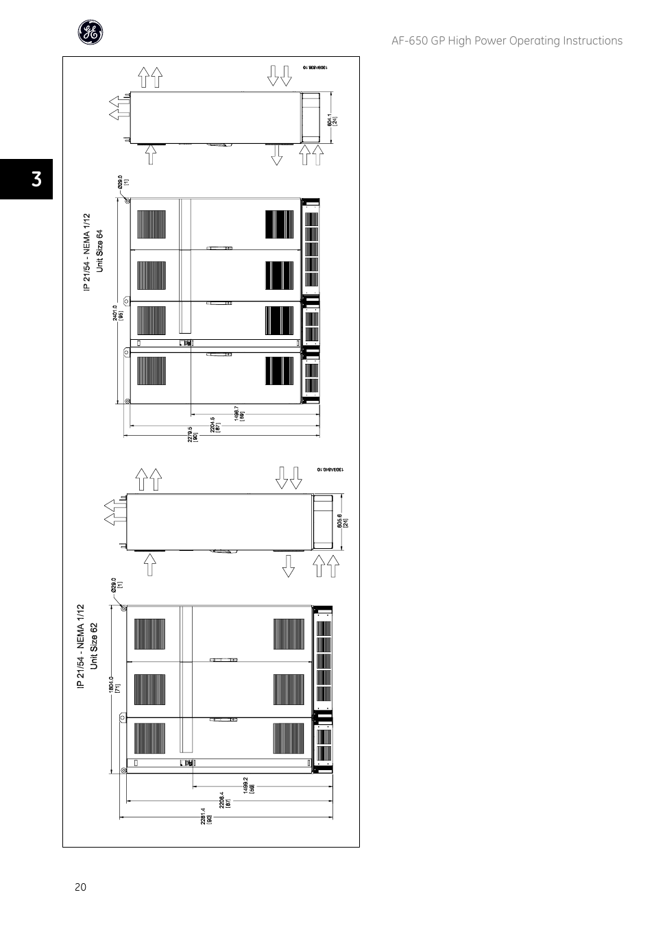 GE Industrial Solutions AF-650 GP General Purpose Drive (460_575_690V 125HP and above) User Manual | Page 21 / 129