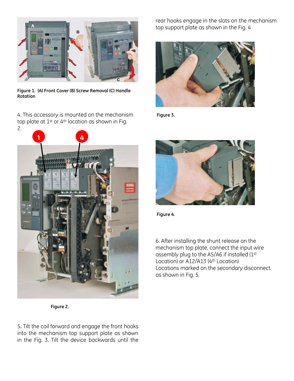 GE Industrial Solutions EntelliGuard G Shunt Trip (Extended Range) User Manual | Page 2 / 4