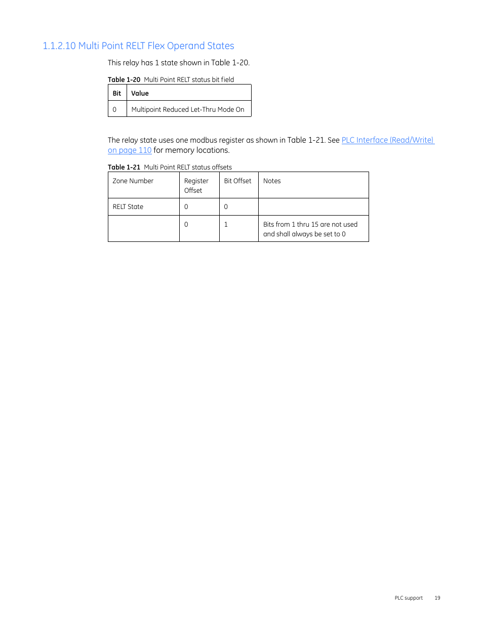 10 multi point relt flex operand states | GE Industrial Solutions Entellisys 4.0 Integrator's Guide User Manual | Page 19 / 126