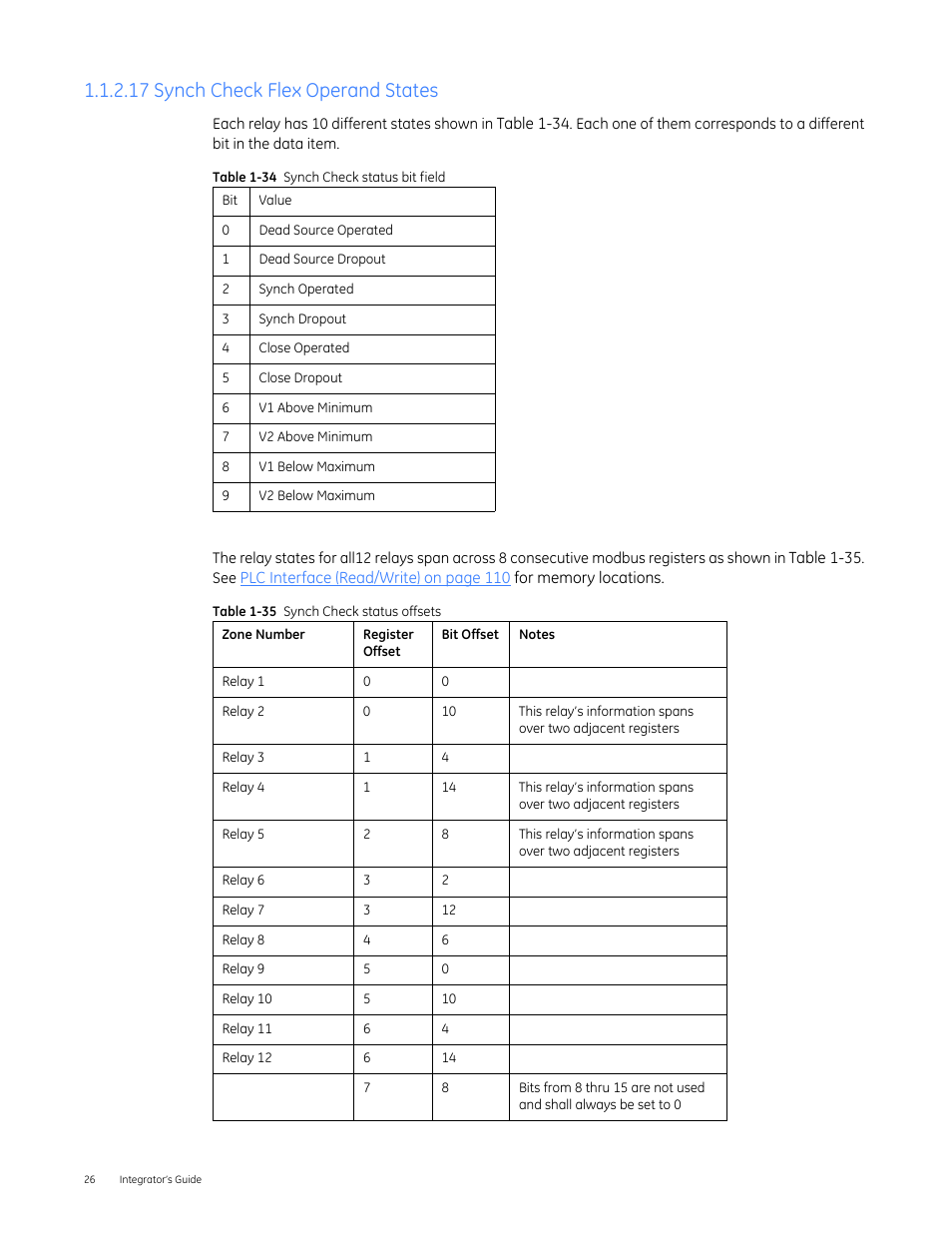 17 synch check flex operand states | GE Industrial Solutions Entellisys 4.0 Integrator's Guide User Manual | Page 26 / 126