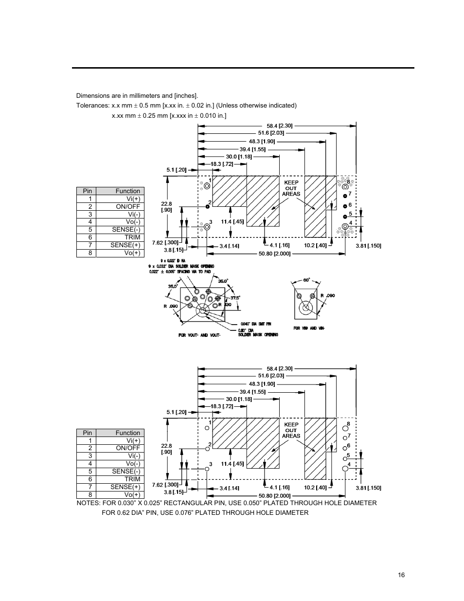 GE Industrial Solutions EHW007A0B Series (Eighth-Brick) User Manual | Page 16 / 18