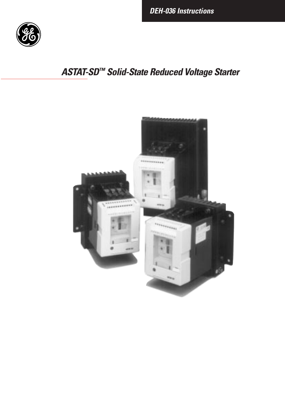 GE Industrial Solutions ASTAT-SD Solid-State Reduced Voltage Starter User Manual | 20 pages