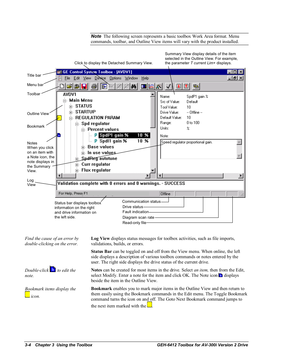 GE Industrial Solutions Control System Toolbox For an AV-300i Version 2 Drive User Manual | Page 22 / 80