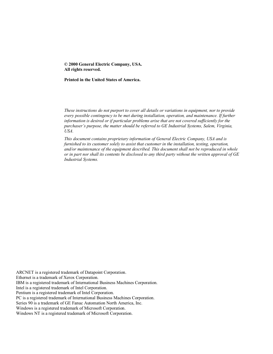 GE Industrial Solutions Control System Toolbox For an AV-300i Version 2 Drive User Manual | Page 4 / 80