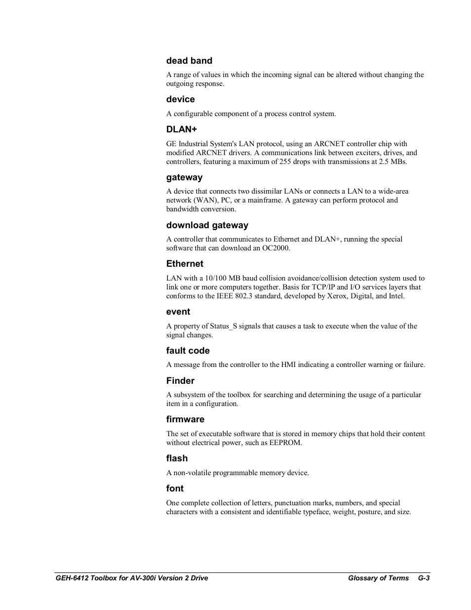 GE Industrial Solutions Control System Toolbox For an AV-300i Version 2 Drive User Manual | Page 71 / 80