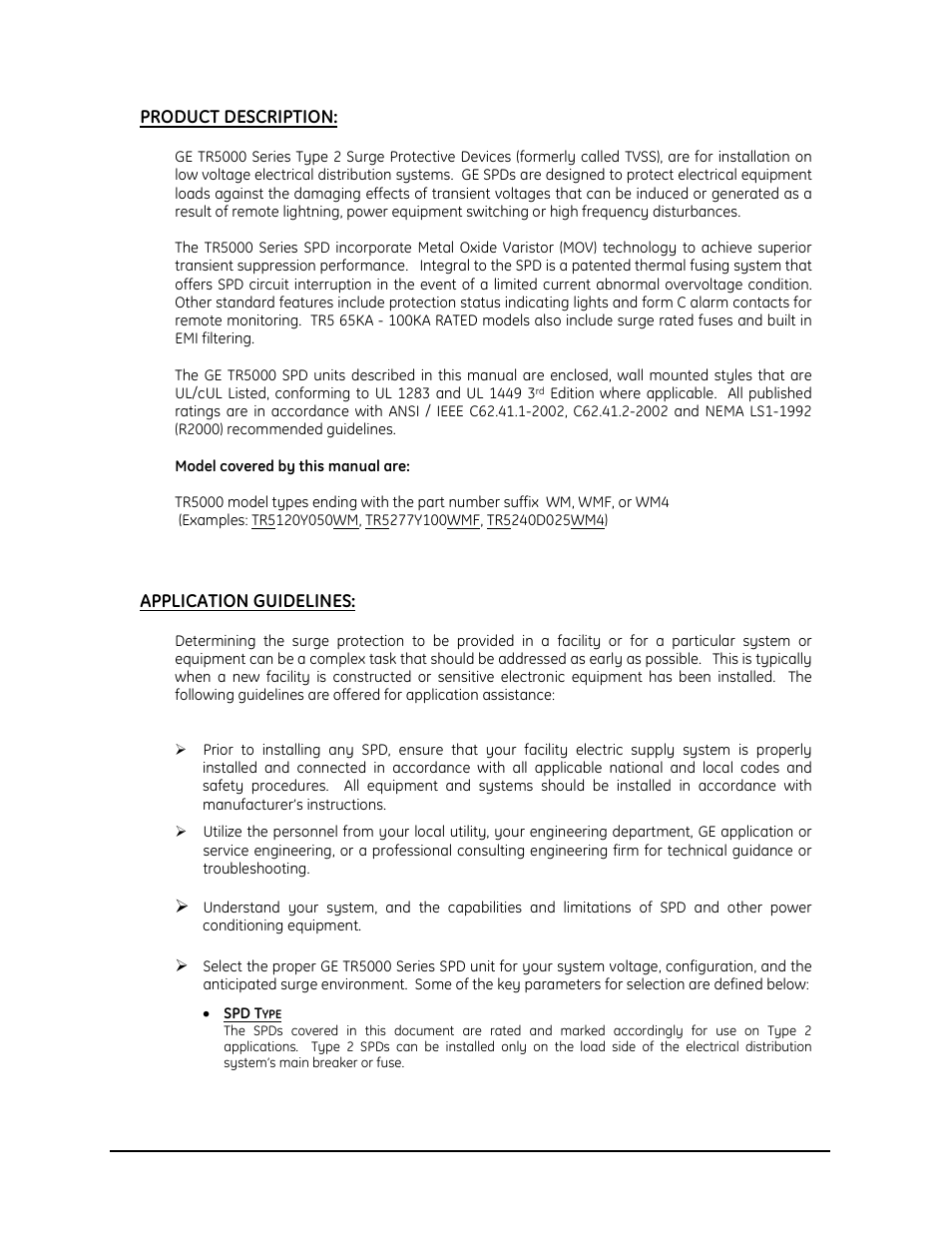 GE Industrial Solutions GE TR5000 Series User Manual | Page 4 / 18