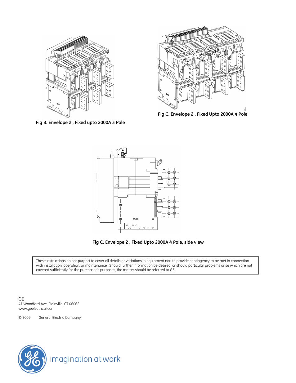 GE Industrial Solutions EntelliGuard G Back Connected Terminations for Fixed Envelope 2 Upto 2000A User Manual | Page 2 / 2