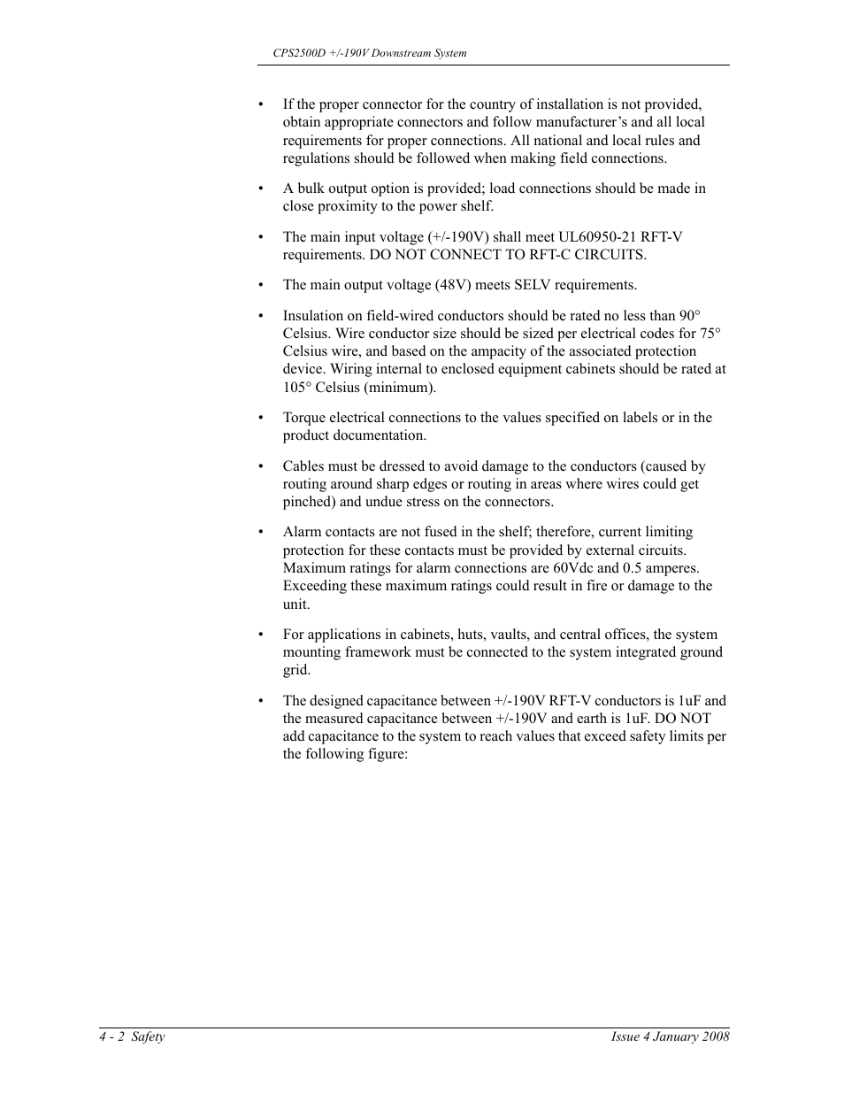 GE Industrial Solutions CPS2500D +-190V User Manual | Page 24 / 56